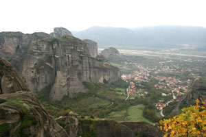 Blick ins Tal metéora-kloester